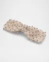 Lelet Ny Charlotte Pearly & Crystal Embellished Bow In Ivory