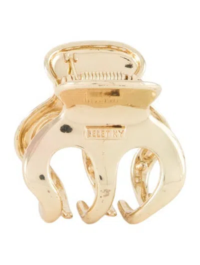 Pre-owned Lelet Ny Claw Clip In Gold