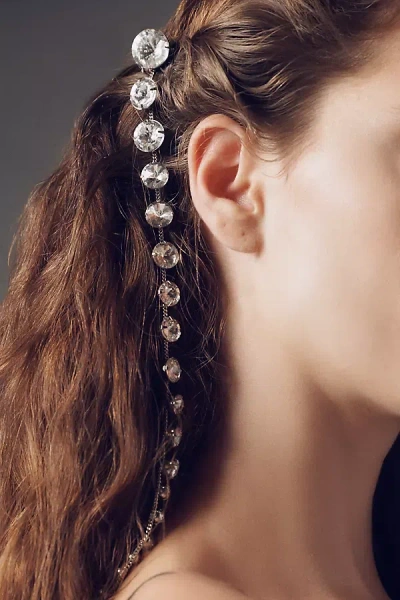 Lelet Ny Crystal Spine Hair Comb In Brown