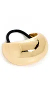 Lelet Ny Dome Glossy Pony Hair Cuff Gold One Size In Gold