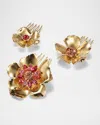 Lelet Ny Eden Crystal Hair Comb Set In Multi