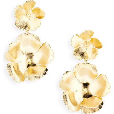 Lelet Ny Eden Floral Drop Earrings In Gold