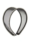 Lelet Ny Ella Mesh Crystal Headband In Black