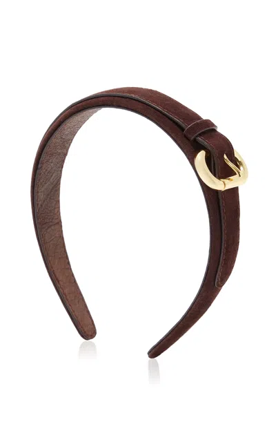 Lelet Ny Emi Suede Headband In Brown