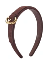 Lelet Ny Emi Suede Headband In Brown