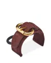 Lelet Ny Emi Suede Pony Cuff Chocolate In Brown