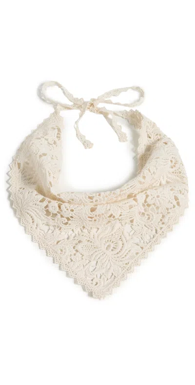 Lelet Ny Esme Crochet Bandana Ecru In Sand