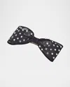 Lelet Ny Giselle Crystal Bow Barrette In Black