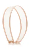 Lelet Ny Giselle Satin-trimmed Mesh Headband In Pink