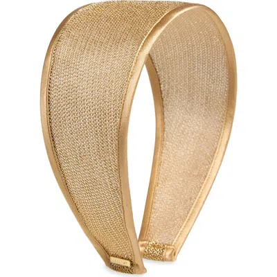 Lelet Ny Giselle Sheer Wide Headband In Gold