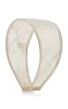 Lelet Ny Giselle Wide Cotton Lace Headband In Neutral