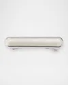 Lelet Ny Glossy Bar Barrette In Rhodium