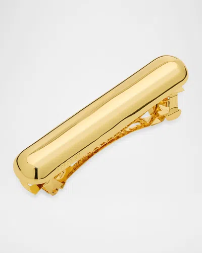 Lelet Ny Glossy Bar Brass Barrette In Gold