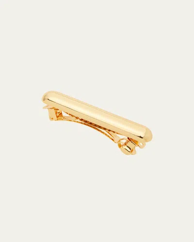 Lelet Ny Glossy Bar Brass Barrette In Gold