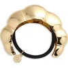 Lelet Ny Glossy Croissant Ponytail Cuff In Gold