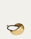 Lelet Ny Glossy Dome Brass Pony Cuff In Burgundy