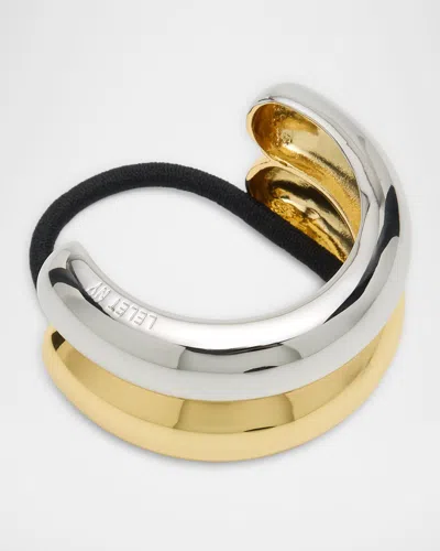 LELET NY GLOSSY DOUBLE ARCH PONYTAIL CUFF