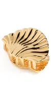 Lelet Ny Glossy Shell Mini Metal Claw Clip Gold In Gold