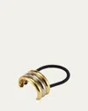 Lelet Ny Glossy Triple Arch Ponytail Cuff In Mixed Meta