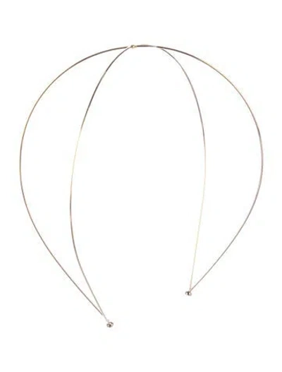 Pre-owned Lelet Ny Gold Metal Headband