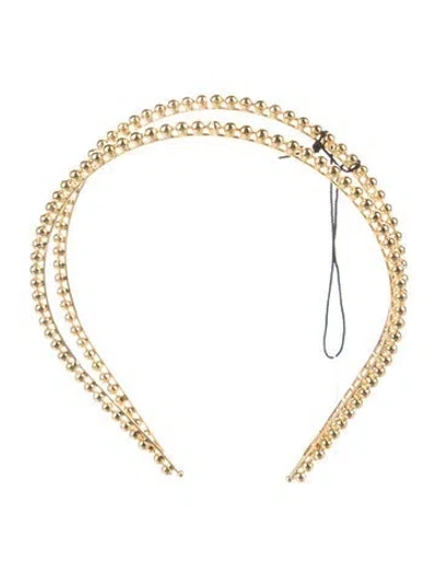 Pre-owned Lelet Ny Gold Plated Headband