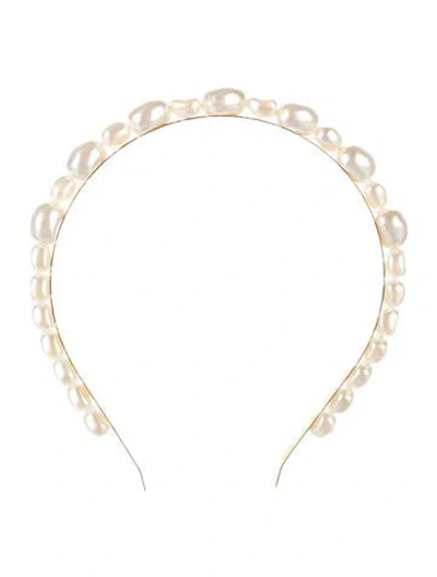 Pre-owned Lelet Ny Gold-toned Headband W/tags