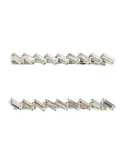 Pre-owned Lelet Ny Hair Clips In Silver