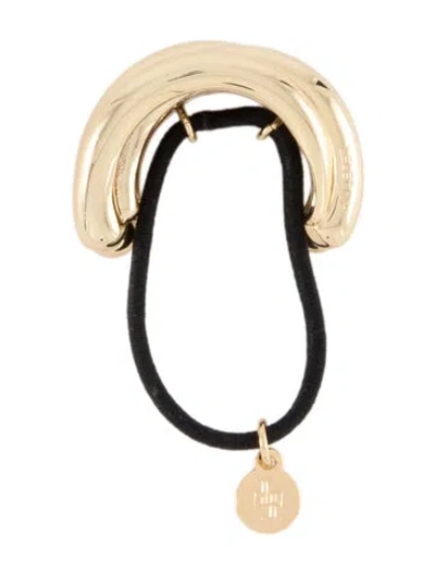 Pre-owned Lelet Ny Hair Tie In Gold