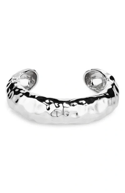 Lelet Ny Hammered Arch Cuff Bracelet In Metallic