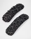Lelet Ny Hannah Floral Snap Barrettes, Set Of 2 In Black