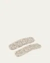 Lelet Ny Hannah Set-of-two Crystal Hair Clips In Crystal
