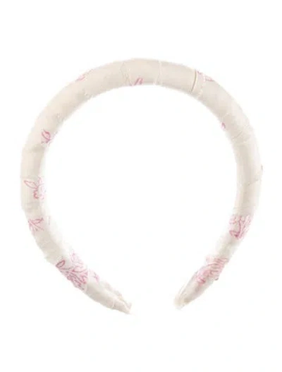 Pre-owned Lelet Ny Headband In Neutrals/pink