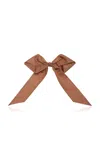 Lelet Ny Heather Grosgrain Hair Bow In Brown
