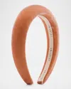 Lelet Ny Heloise Velvet Padded Headband In Rose