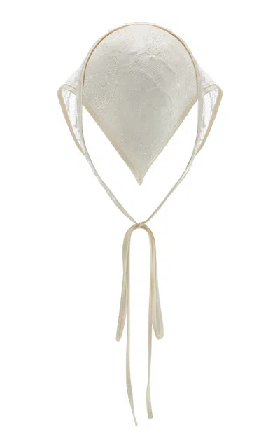 Lelet Ny Isla Cotton Lace Bandana In White