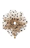 Lelet Ny Juliette Polka-dot Tulle Scrunchie In Multi