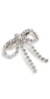 Lelet Ny Kamala Crystal Bow Barrette Rhodium One Size In Rhodium