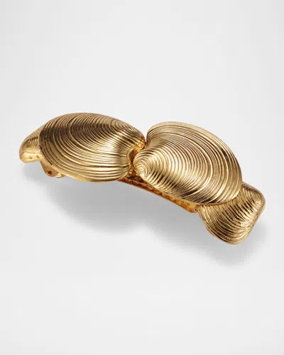 Lelet Ny Kya Seashell Barrette In Gold