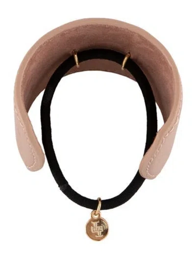 Pre-owned Lelet Ny Leather Pony Cuff W/tags In Neutrals
