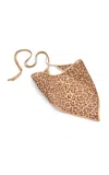 Lelet Ny Leopard-print Silk-organza Bandana In Animal Print