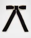 Lelet Ny Lilly Crystal Velvet Bow In Black