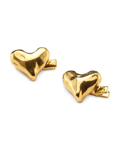 Lelet Ny Mara Heart Clip Set In Gold