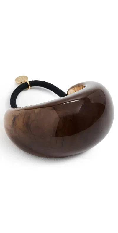 Lelet Ny Marble Dome Pony Cuff Tortoise In Brown