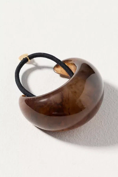 Lelet Ny Marble Dome Pony Hair Cuff In Brown