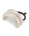 Lelet Ny Marble Double Arch Ponytail Cuff In Pearlscent