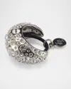 Lelet Ny Mini Dome Pave Crystal Pony Cuff In Silver