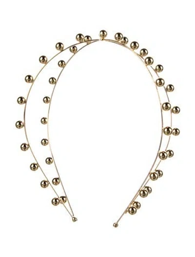 Pre-owned Lelet Ny Nikki Bauble Exes Headband W/tags In Gold