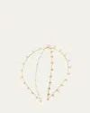 Lelet Ny Vera Faux Pearl Exes Headband In Gold