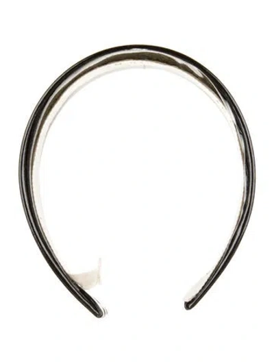 Pre-owned Lelet Ny Patent Leather Hairband In Black