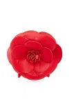 Lelet Ny Paulina Leather Hair Clip In Red